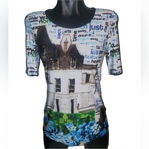 Michael Tyler Short Sleeve Scenic Top XS